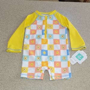 Disney Winnie The Pooh Rashguard Size 0-3 Months New With Tags